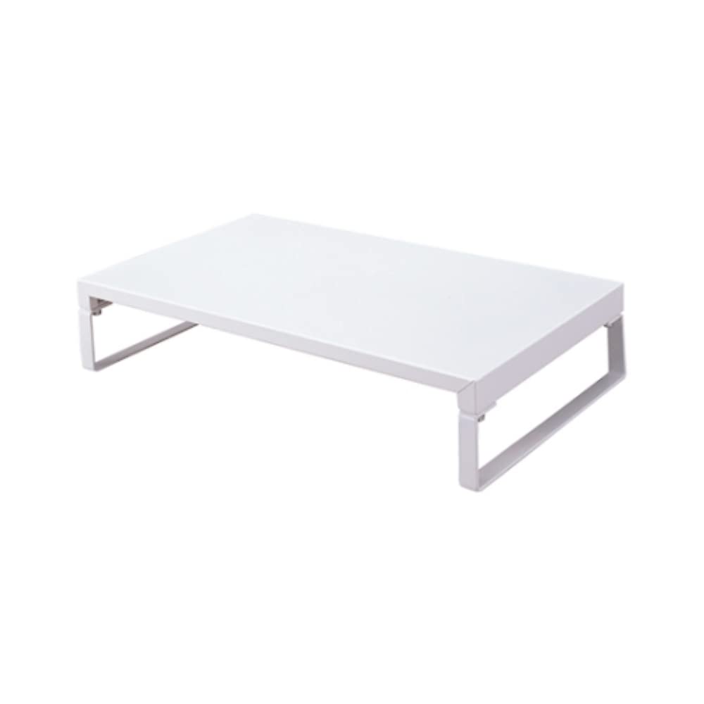 LIHIT LAB Desktop Stand, 9.8 x 15.4 x 3.1 inches, White (A7330-0)