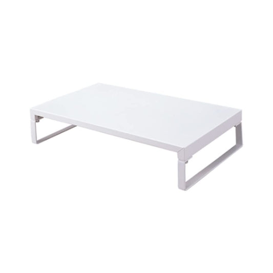 LIHIT LAB Desktop Stand, 9.8 x 15.4 x 3.1 inches, White (A7330-0)