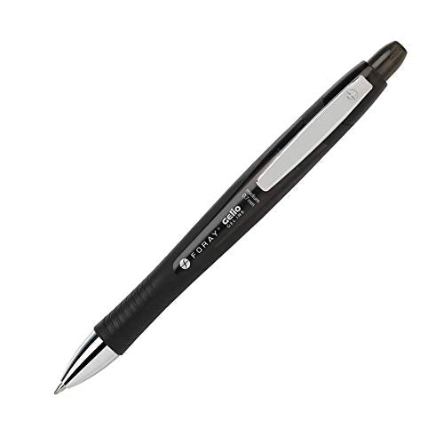 Office Depot Super Comfort Grip Retractable Gel Pens, Medium Point, 0.7 mm, Black Barrel, Black