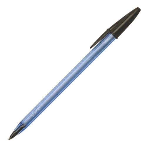 BIC 921263 Cristal Soft Ballpoint Pens Non-Retractable Black Box of 50