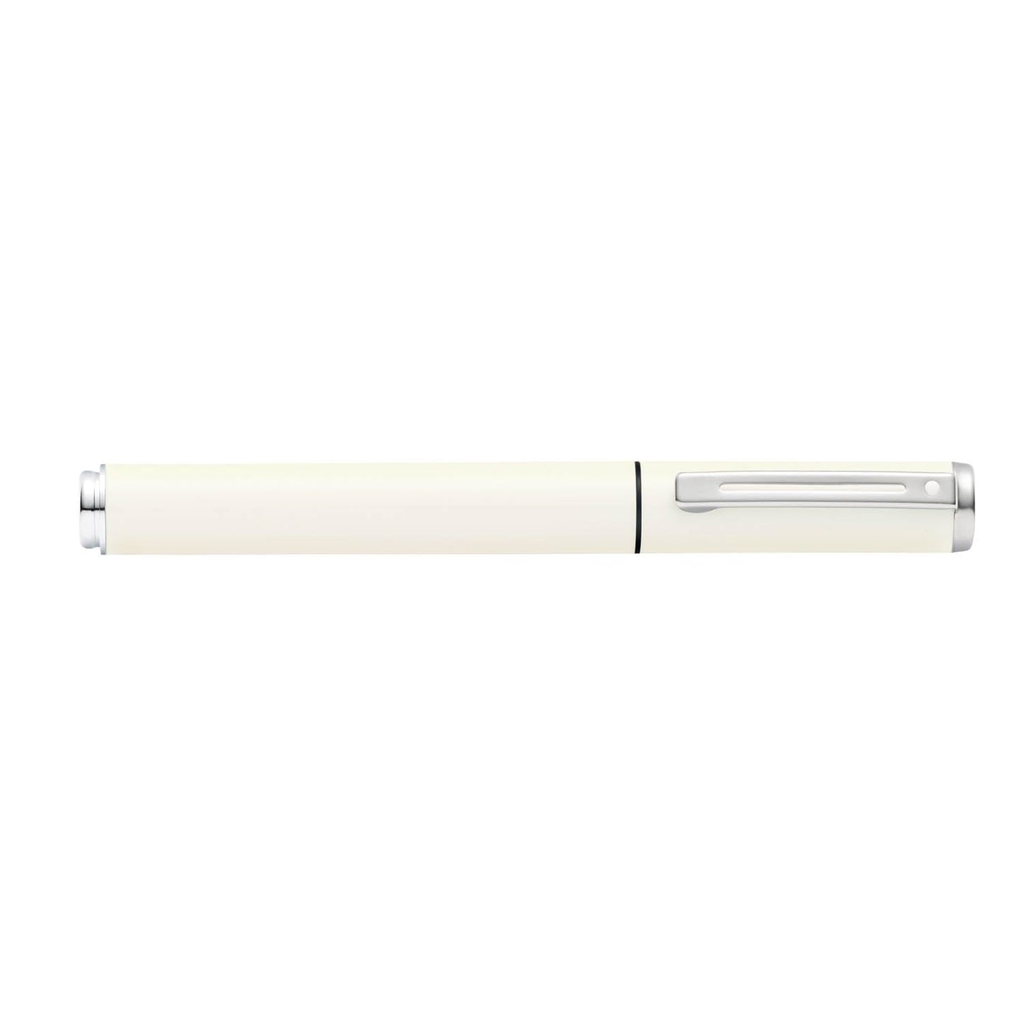 Sheaffer Pop Glossy White Fountain Pen with Chrome Trim and Medium Nib