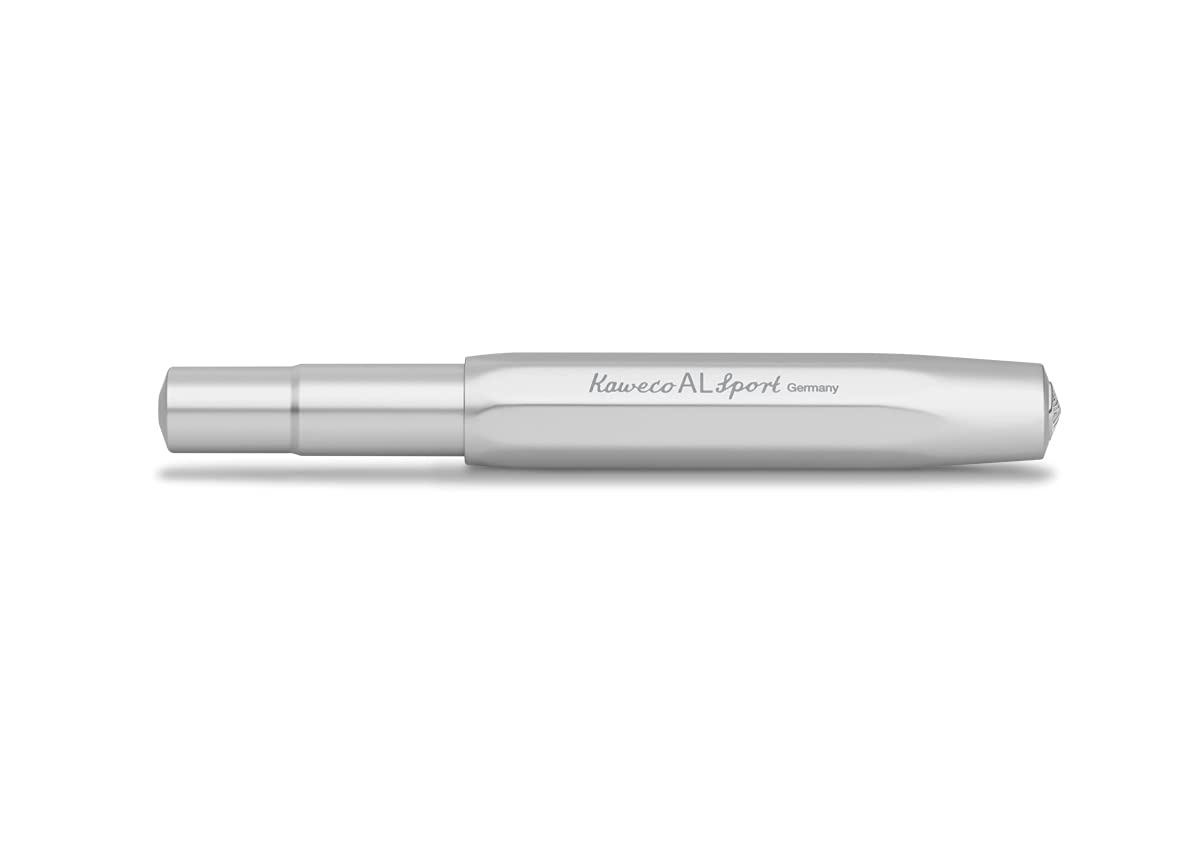 Kaweco AL SPORT Rollerball Silver I Gel/Ballpoint Pen Including 0.7 mm Rollerball Pen Refill in