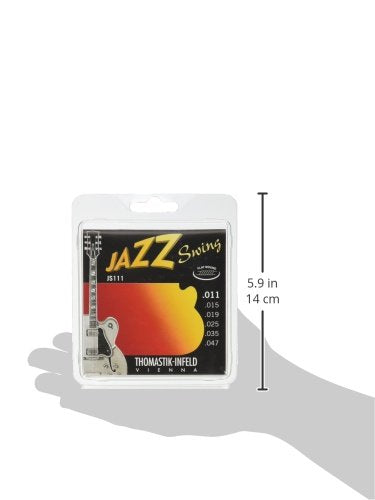 Thomastik-Infeld Jazz Swing Guitar Accessory - Flatwound Acoustic Guitar String for a Rich and Warm