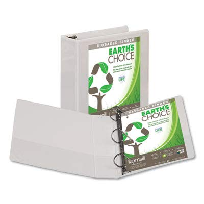 Samsill Plant-Based 3 Inch Durable D-Ring, View Binder, Eco-Friendly, USDA Certified Biobased