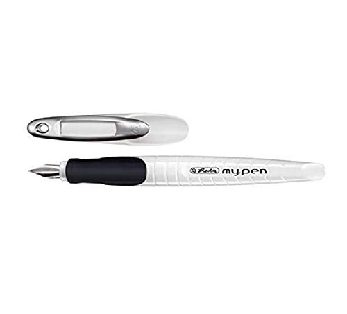 herlitz my.pen L-Nib Fountain Pen - White black