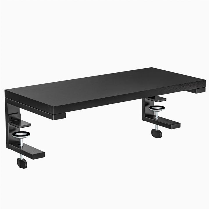 ARES WING Clamp-On 21.7" Desk Extender Shelf, Heavy Duty Desktop Organizer
