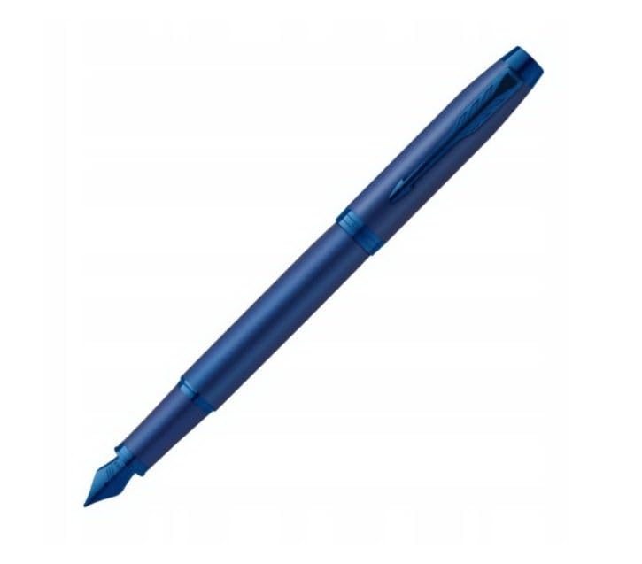 PARKER IM Monochrome Fountain Pen | Blue Finish and Trims | Fine Nib | Blue Ink | Gift Box