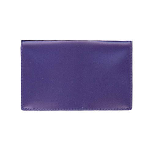 StoreSMART - Metallic Violet Folding Business Card Holders - 20 Pack - Polypropylene Plastic