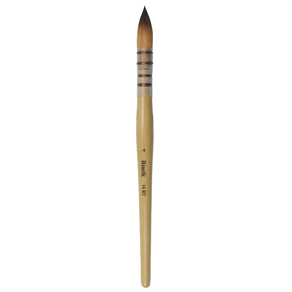 9PCS Biaelk16RT Professional Mop Acrylic Paint Watercolor Brushes Set Taklon Hair Large Round