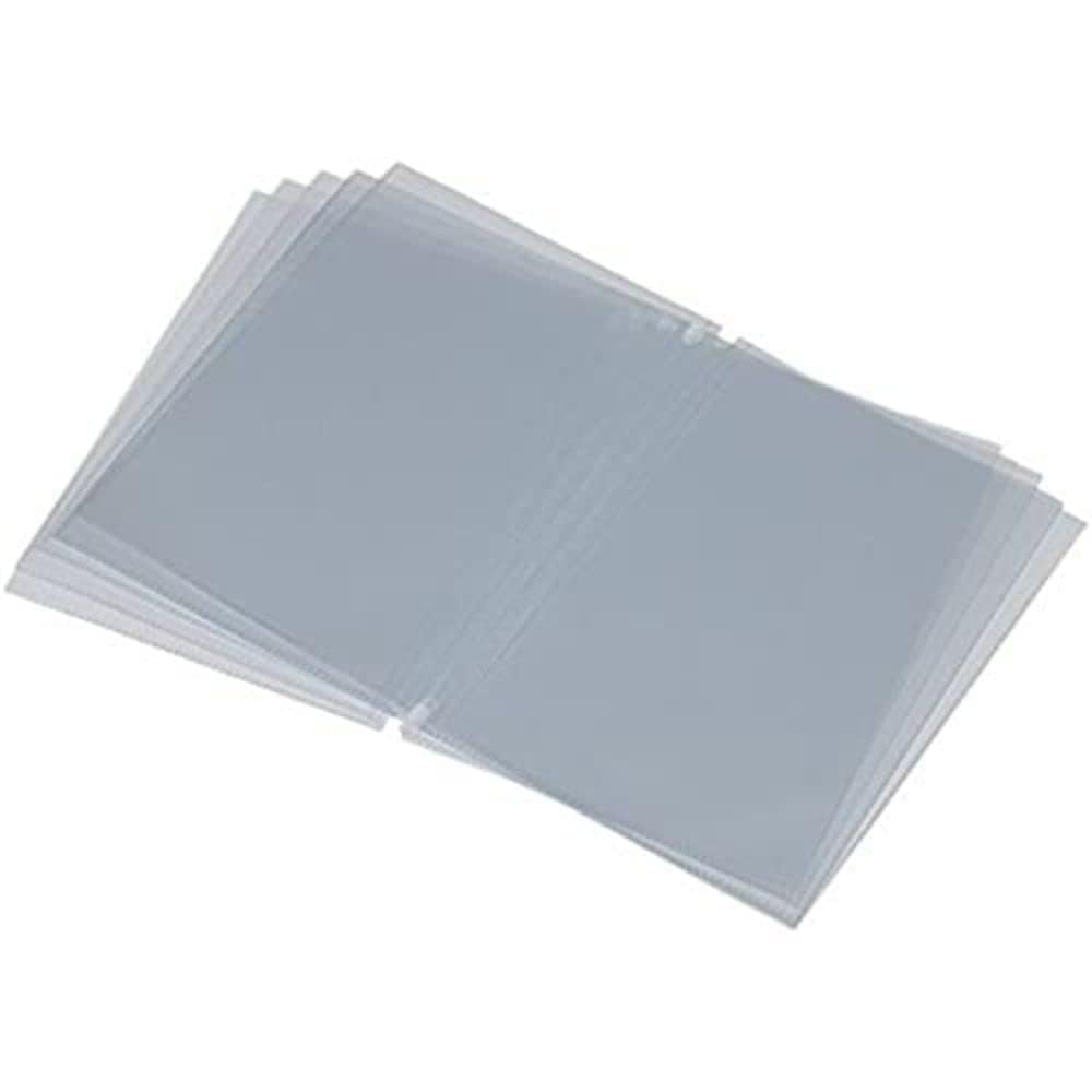 Securit A5 Plastic Inserts for Restaurant Menu Holders, Set of 10 Paper Refill Pockets Suitable for