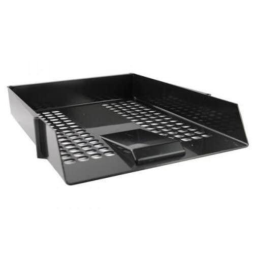 Q Connect Plastic Letter Tray - Black