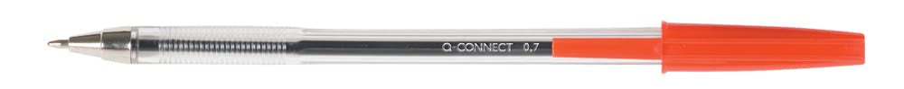 Q-Connect KF26041 Medium Ballpoint Pen - Red, Pack of 50