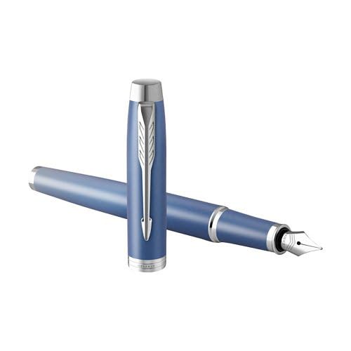 Parker IM Writing Rituals Fountain Pen | Peaceful Blue Finish with Gradient & Chrome Trims | Fine