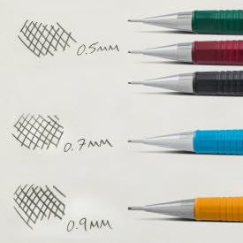 Pentel Sharp Mechanical Pencil 0.9mm With Lead & Eraser Refills, Yellow Barrel - Pack of 3