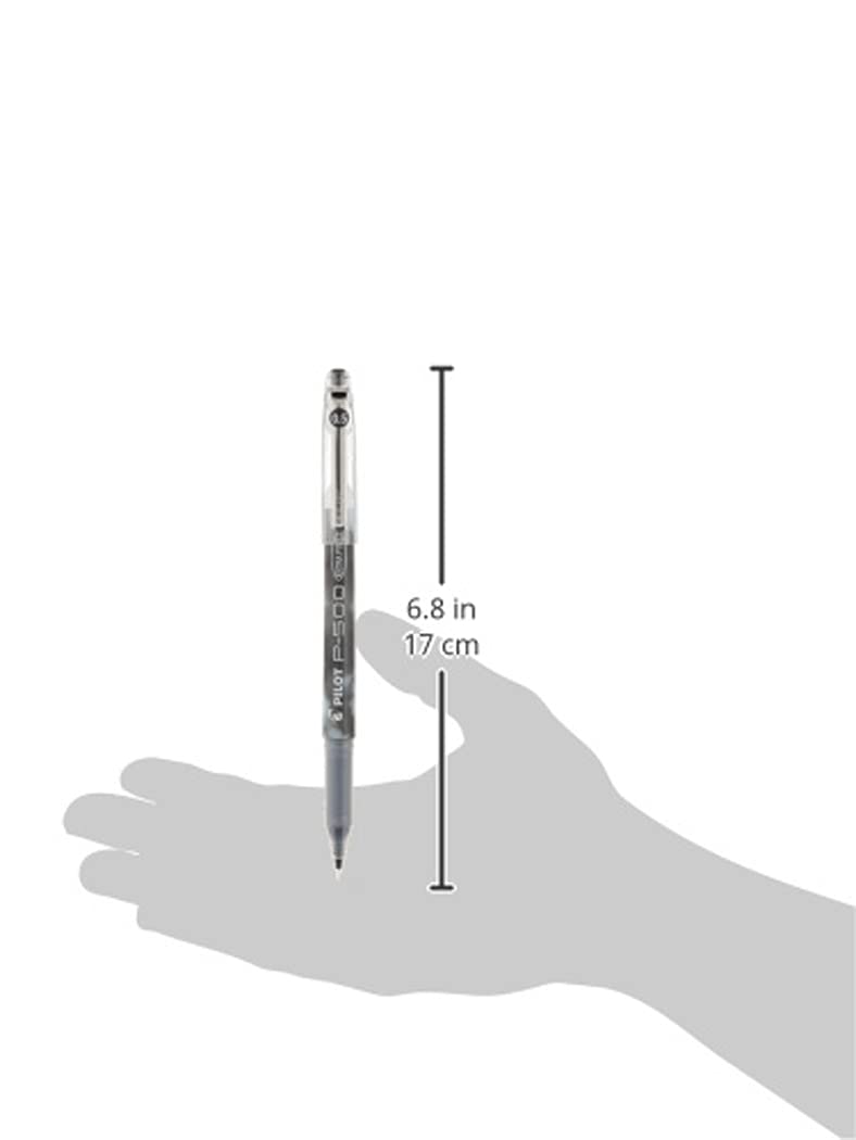 PILOT Precise P-700 Rolling Ball Stick Pens, 0.7mm, Black, 12-Pack