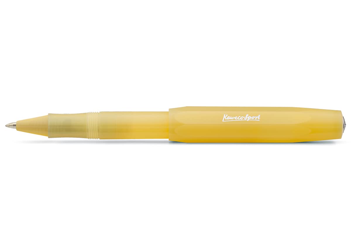 Kaweco FROSTED SPORT Rollerball Sweet Banana I Gel/Ballpoint Pen Including 0.7 mm Refill I in