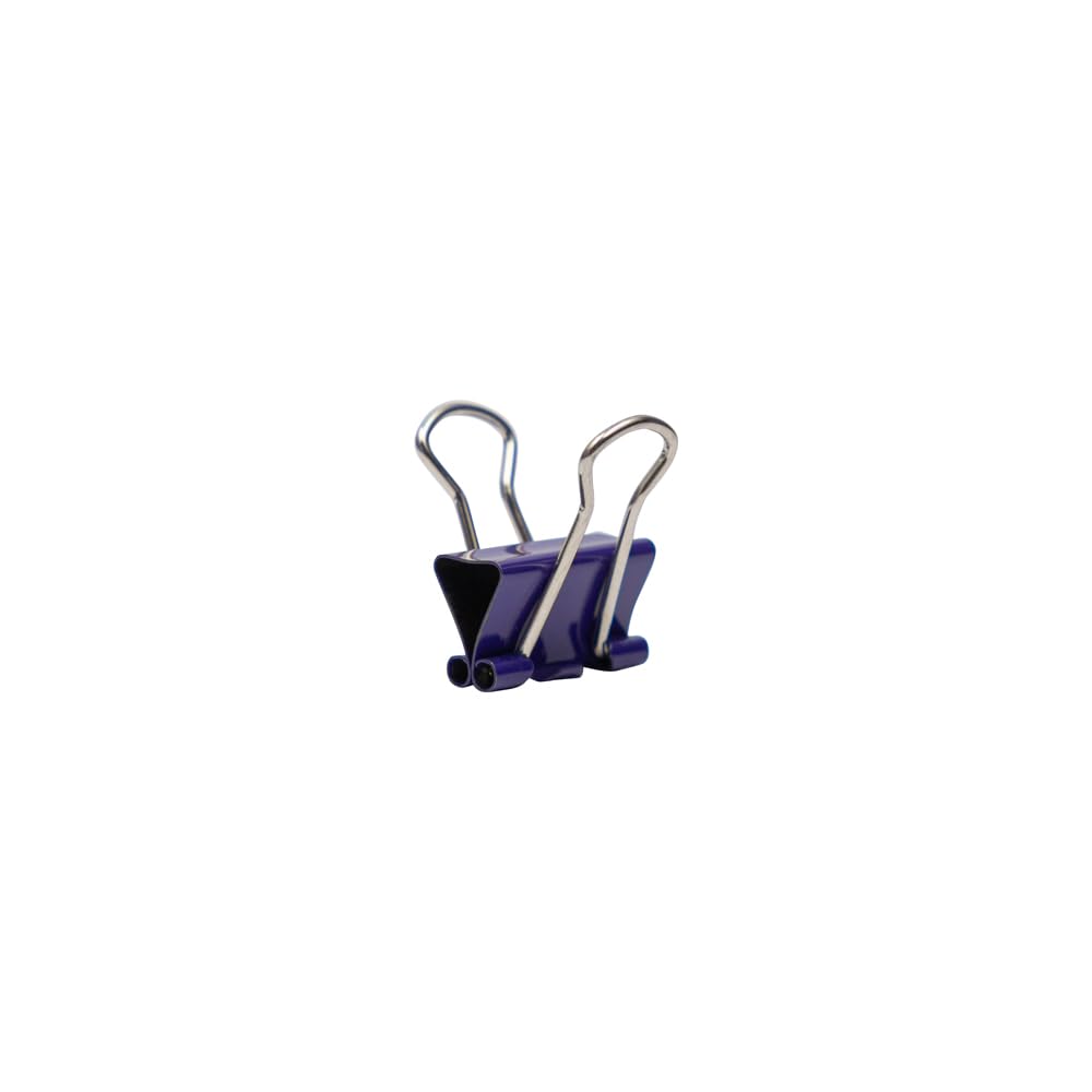 JAM PAPER Colorful Binder Clips - Extra Small - 3/5 Inch (15 mm) - Purple Binderclips - 30/Pack