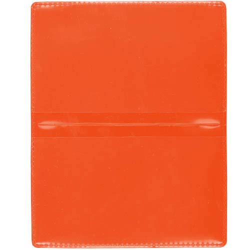 StoreSMART - Orange Folding Business Card Holders - 20 Pack - Polypropylene Plastic (RPP2915O-20)