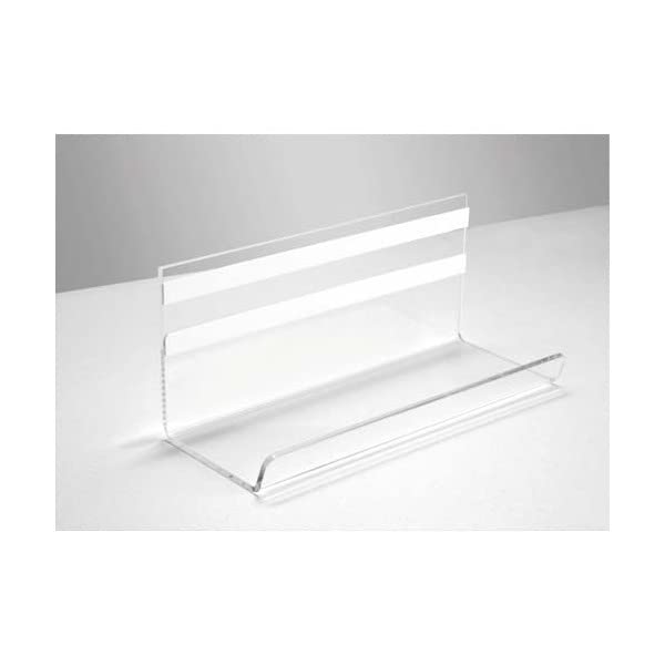 Sigel GL199 Pen Tray artverum®,6.69 inch, Clear, 6.69 x 2.95 x 2.76 inches