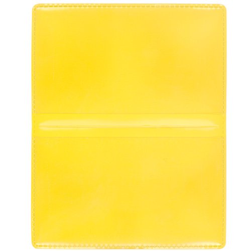 StoreSMART - Yellow Folding Business Card Holders - 25 Pack - Polypropylene Plastic (RPP2915Y-25)