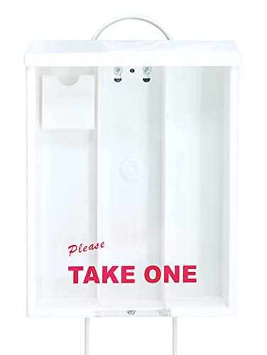 Mediz Outdoor Real Estate Brochure Box, Attached 2 Piece Yard Stake, 250 8.5 x 11 Documents, 60