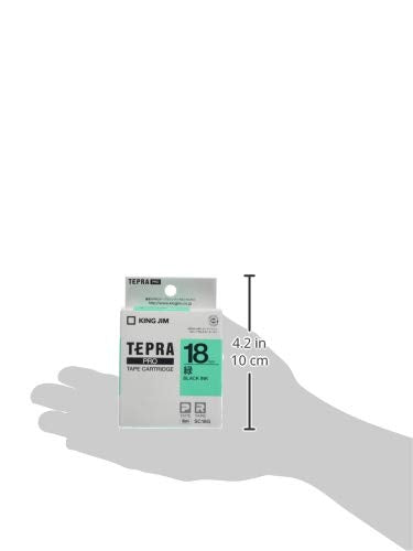 King Jim Tepra PRO 18mm SC18G Green Tape Cartridge