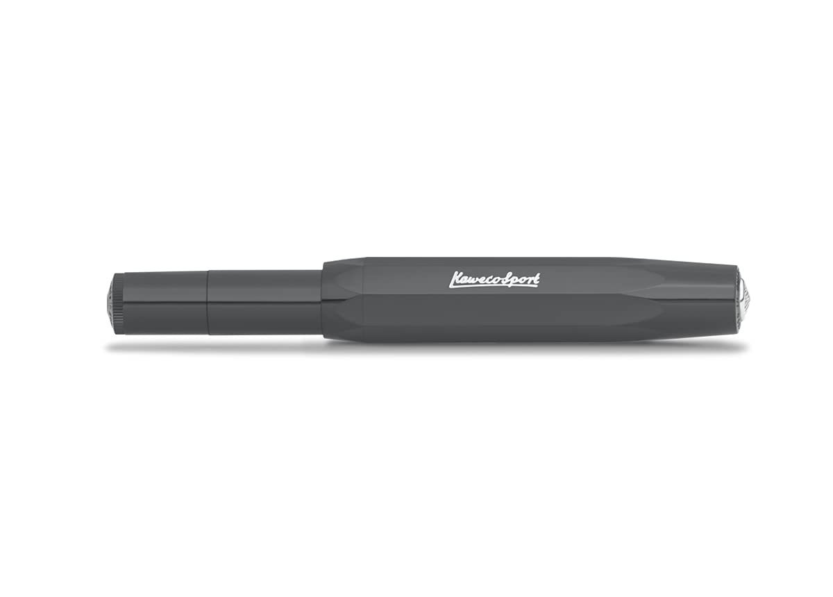 Kaweco SKYLINE SPORT Fountain Pen Grey I Premium Fountain Pen for Ink Cartridges I Exclusive