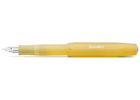 KAWECO FRFP-SB Fountain Pen, Medium, Medium Point, Frosted Sport, Sweet Banana