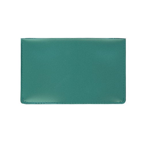 STORE SMART - Metallic Green Folding Business Card Holders - 25 Pack - Polypropylene Plastic