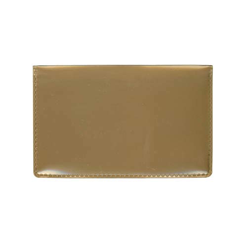 STORE SMART - Metallic Gold Folding Business Card Holders - 20 Pack - Polypropylene Plastic