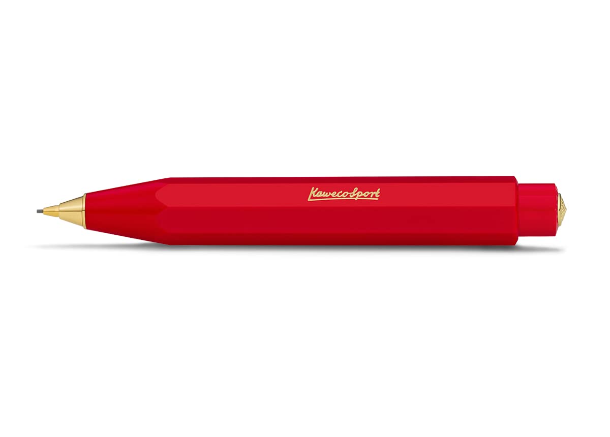 Kaweco CLASSIC SPORT Mechanical Pencil Red 0.7 mm HB I Exclusive Lead Pencil in Classic Design 10.5