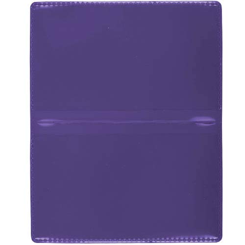 StoreSMART - Metallic Violet Folding Business Card Holders - 20 Pack - Polypropylene Plastic