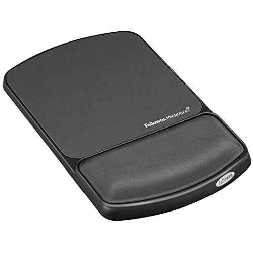 Fellowes MICROBAN Gel Mouse Pad Wrist Support - Graphite (9175101)