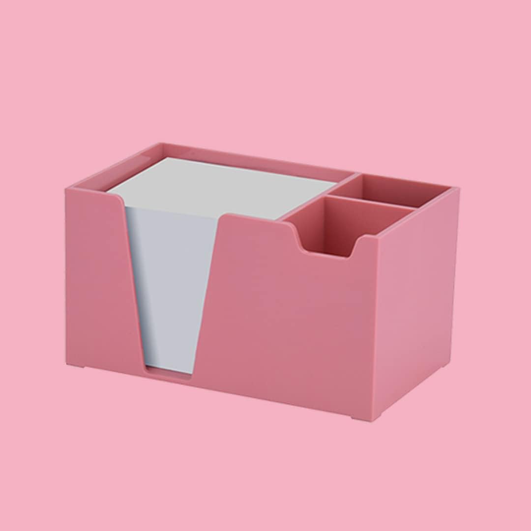 Acrimet Desktop Organizer Pencil, Pen, Paper, Clip, Caddy Holder (Plastic) (White Paper Included)