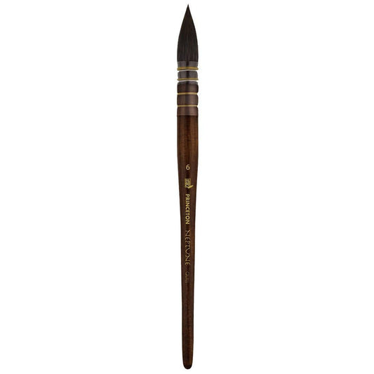 Princeton Artist Brush, Neptune Series 4750, Synthetic Squirrel Watercolor Paint Brush, Quill, Size