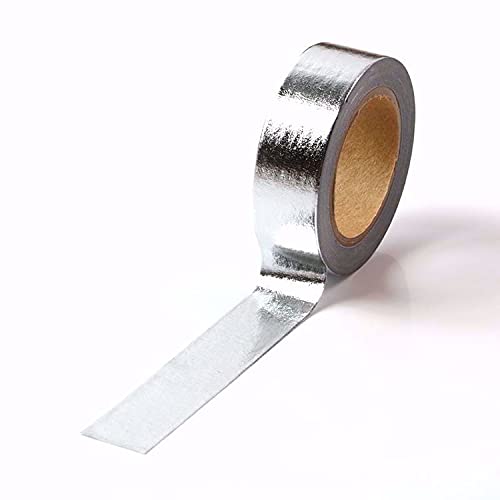 CIAJIE Solid Foil Washi Tape, Decorative Self Adhesive Masking washi Tape,Graphic Art Tape,Washi