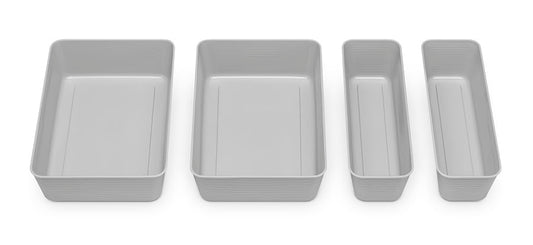 Whitmor Interlocking Desk Drawer Organizer Separators for Kitchen, Bathroom, Makeup, Office，12