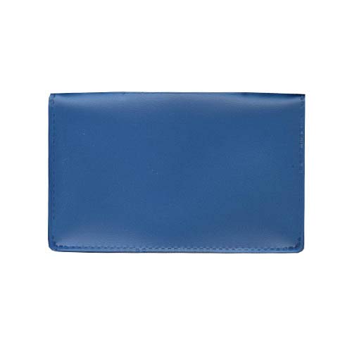 StoreSMART Metallic Blue Folding Business Card Holders - 50 Pack - Polypropylene Plastic