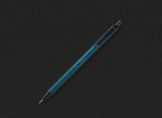 KURUTOGA Mitsubishi Pencil Mechanical Pencil Metal 0.5mm Silent Blue M5KH1P.10 With Original Stylus
