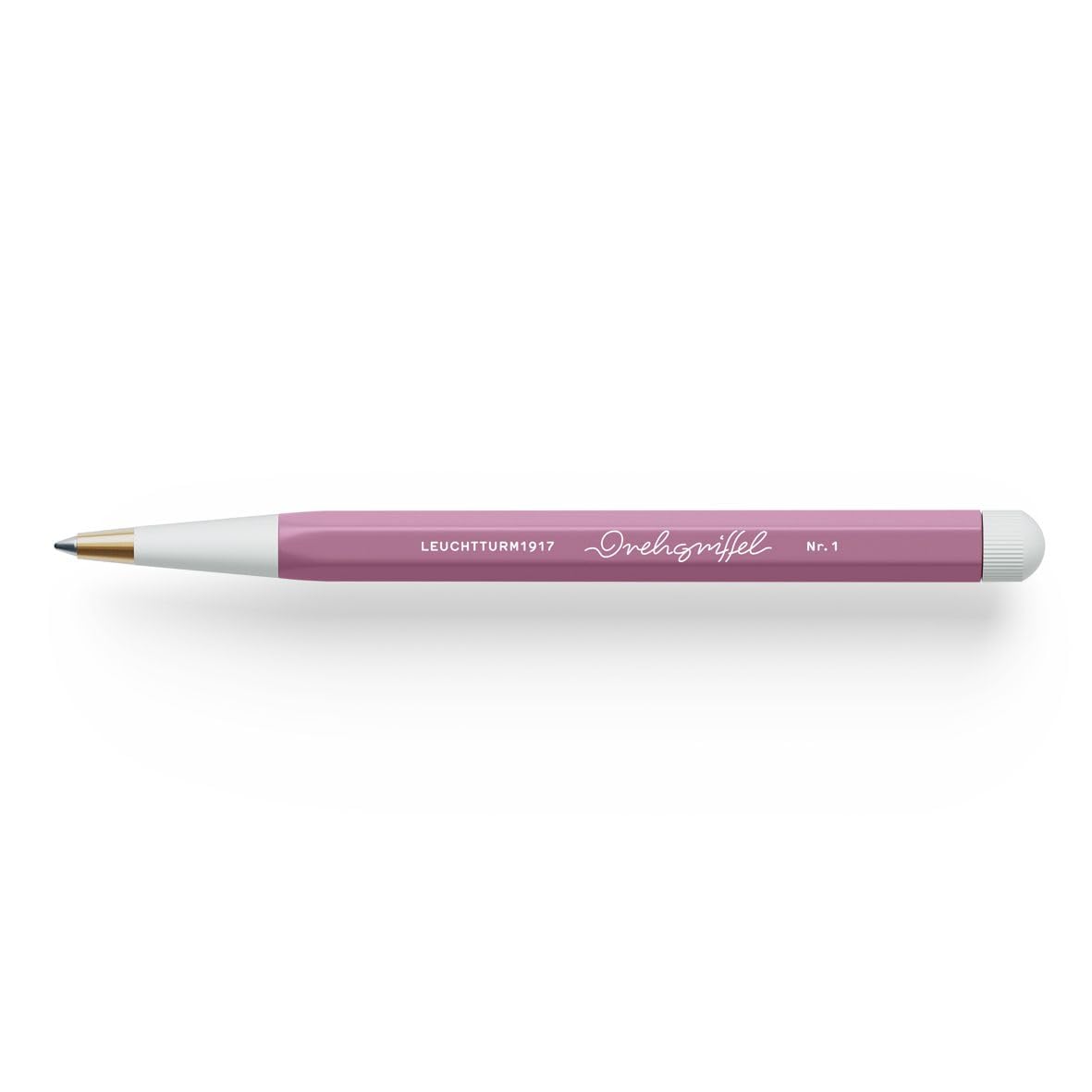 LEUCHTTURM1917 372213 Twist Pen No. 1, Brass, Aluminum, Blue Ink Ballpoint Pen, Design