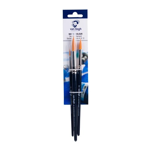Short Handle Round Brushes Set