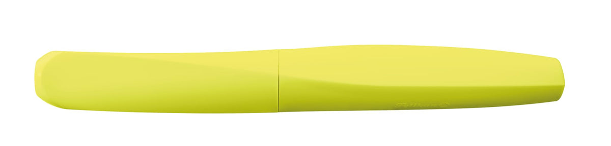 Pelikan Twist Fountain Pen with 1 Ink Cartridge, Medium Nib, Neon Yellow, Boxed (807272)