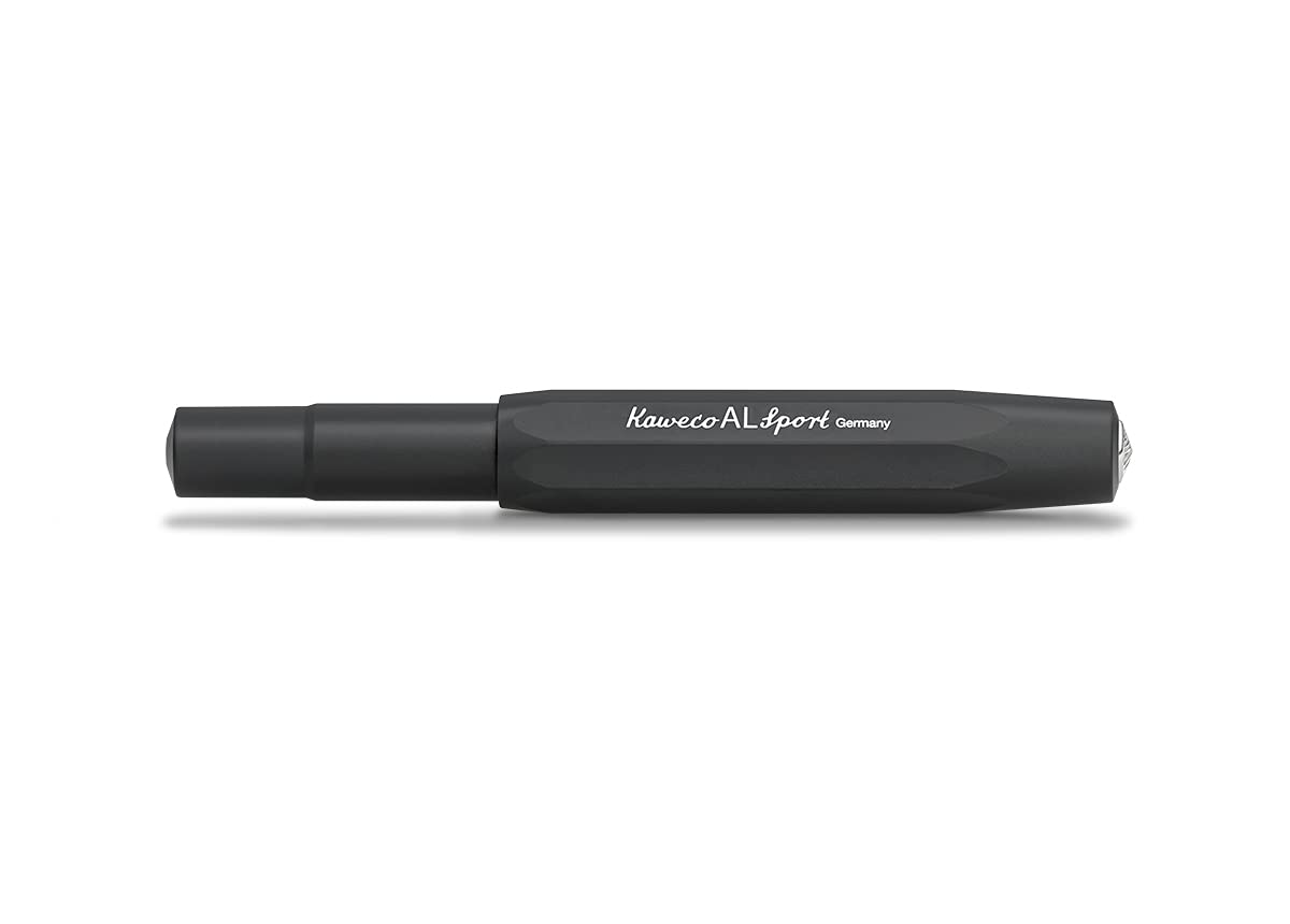 Kaweco AL SPORT Rollerball Black I Gel/Ballpoint Pen Including 0.7 mm Rollerball Pen Refill in