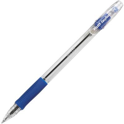 PILOT EasyTouch Ballpoint Stick Pens, Medium Point, Blue Ink, 12-Pack