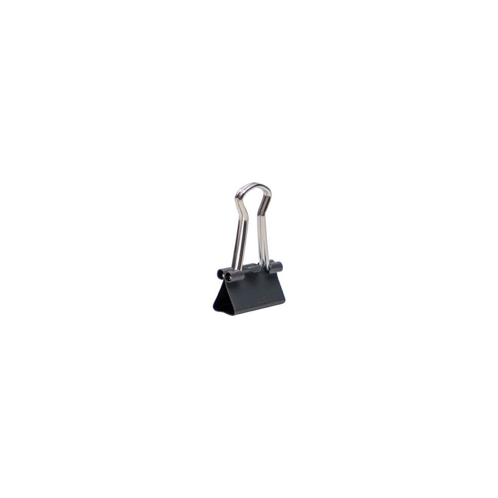 JAM PAPER Colorful Binder Clips - Extra Small - 3/5 Inch (15 mm) - Grey Binderclips - 30/Pack