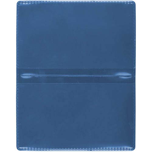 StoreSMART Metallic Blue Folding Business Card Holders - 20 Pack - Polypropylene Plastic