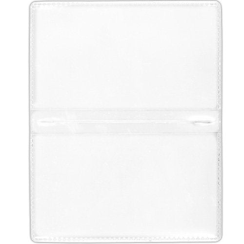 StoreSMART - White Folding Business Card Holders - 25 Pack - Polypropylene Plastic (RPP2915W-25)