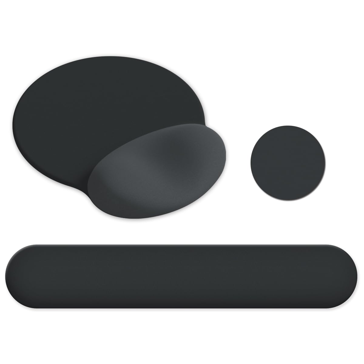 AIMSA Mouse Pad with Wrist Rest Support, Keyboard Wrist Rest Set, Ergonomic Memory Foam Mousepad