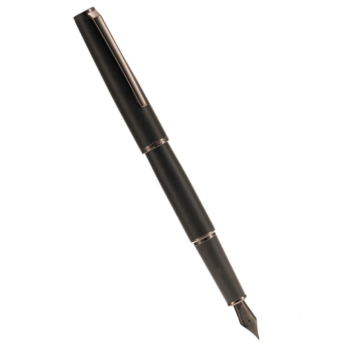 Jinhao 95 Metal Fountain Pen Titanium Black Fine Nib, Matte Black Writing Pen