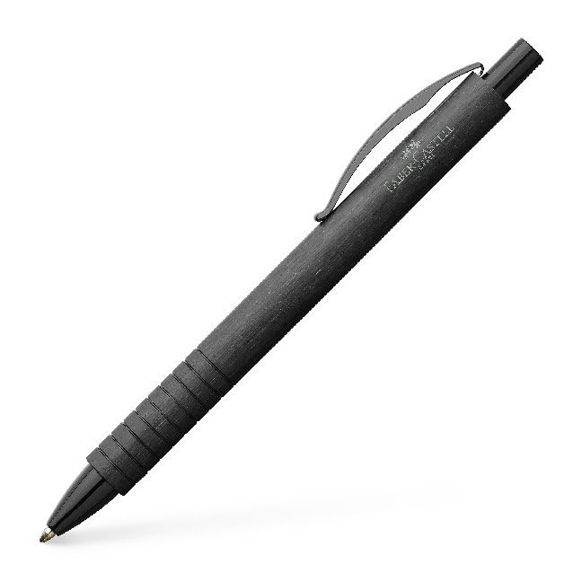Faber-Castell Essentio Aluminum Black Ballpoint Pen with Black Ink - Fine Writing Instruments